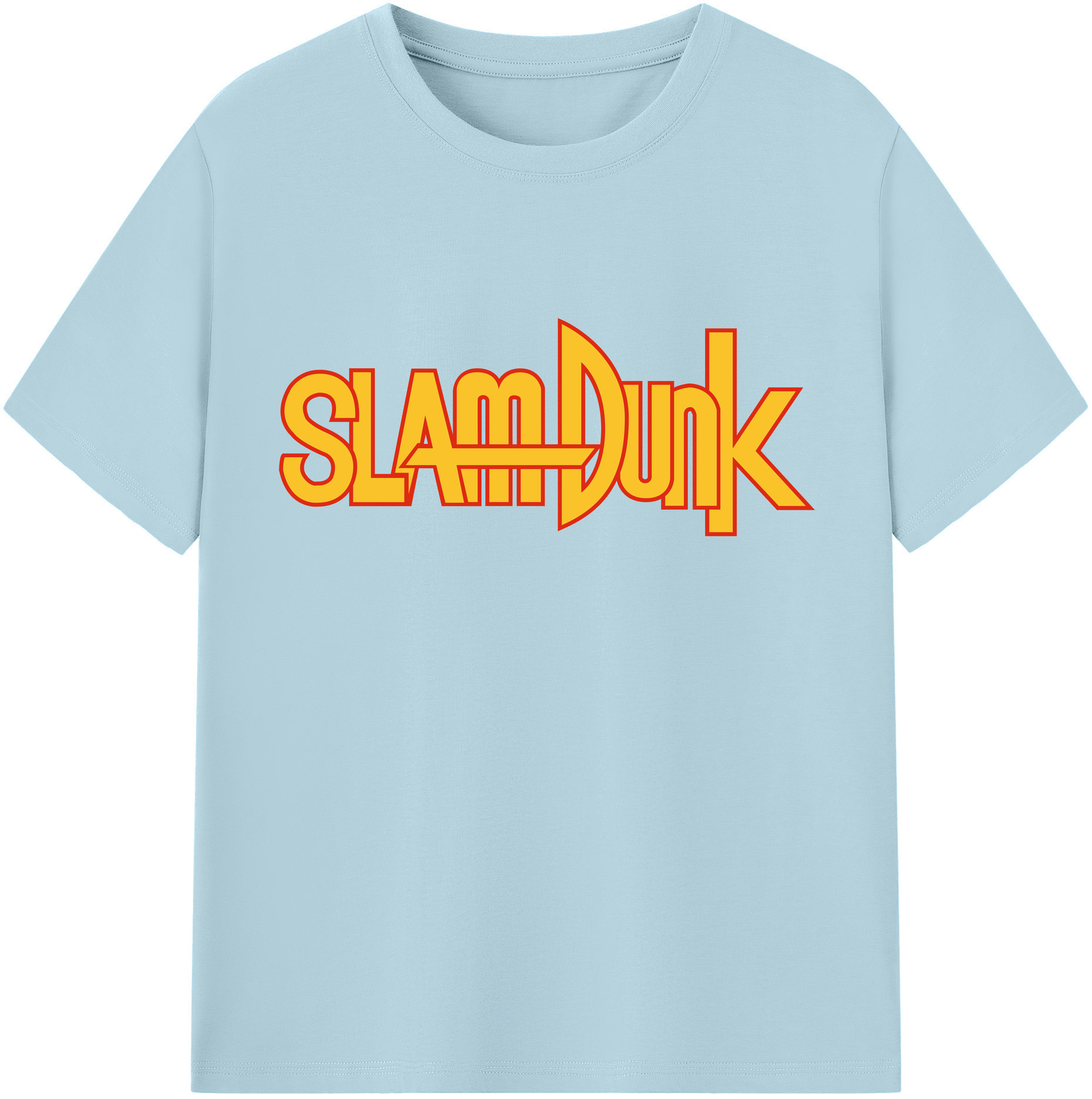 SLAM DUNK／スラムダンク 綿100％半袖Tシャツ（フロントプリント）